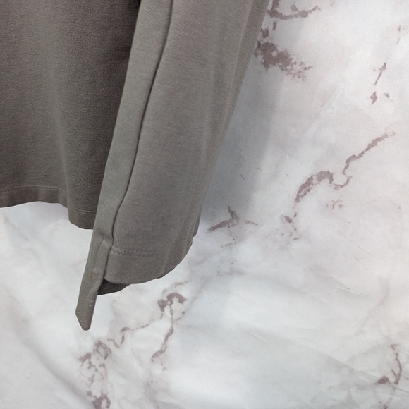 Komorov Dress Womens XS Tunic Brown Half Short Sleeve Mini Mock Zip Neck Pocket - Picture 9 of 13